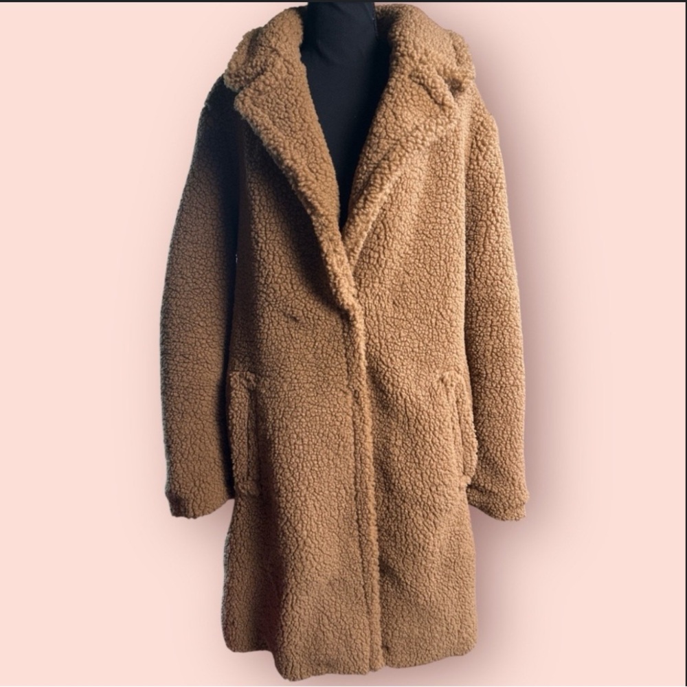 🔴Everly Warm Brown Teddy Jacket
